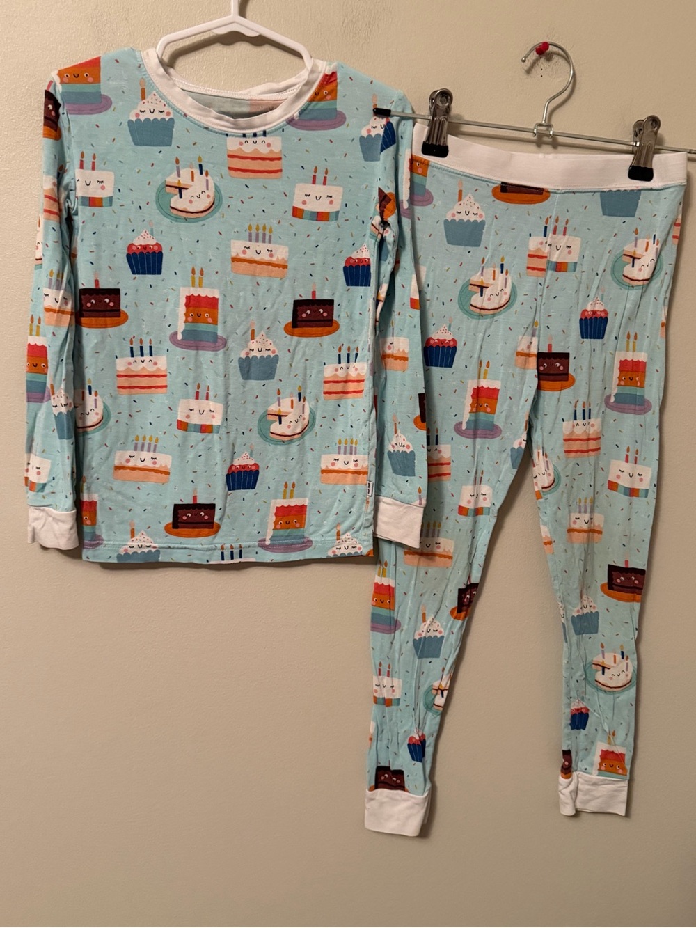 Little Sleepies Light Blue Birthday Cake Pajamas